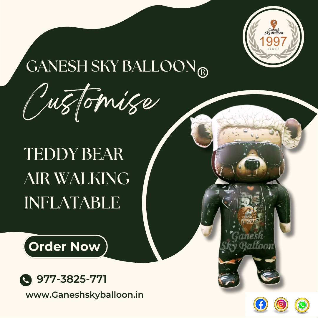 Customise Teddy Bear Air Walking Inflatable